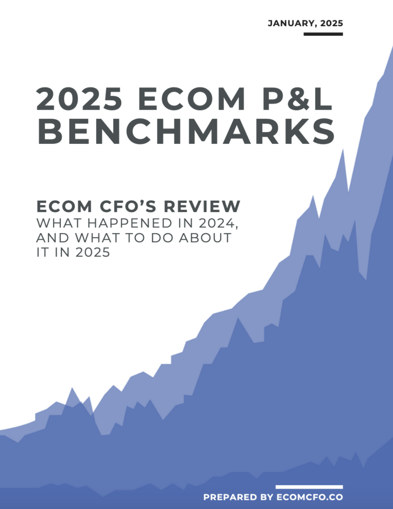 2025 ECOM P&L Benchmarks report cover image